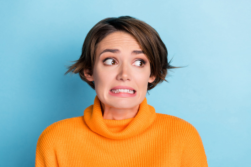 Patient panicked due to a loose dental filling